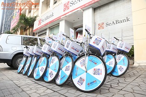 Cho thue xe dap chay roadshow